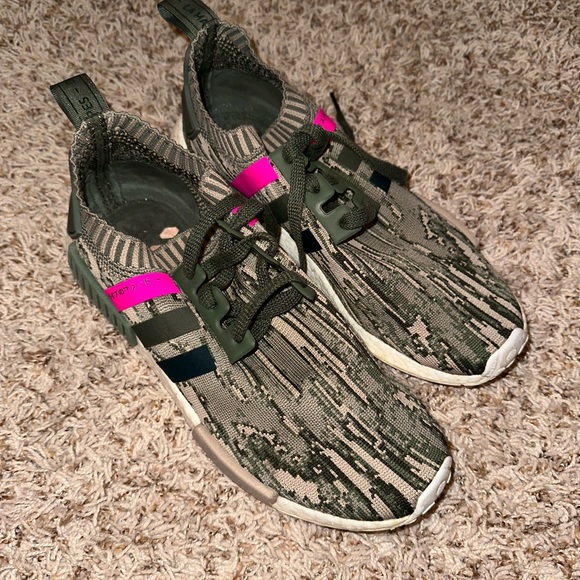 Womens Camo and pink Adidas size 9.5